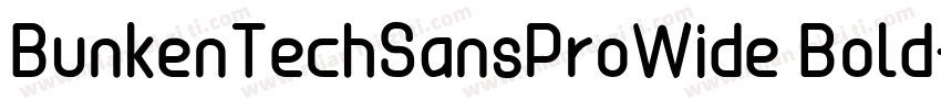 BunkenTechSansProWide Bold字体转换